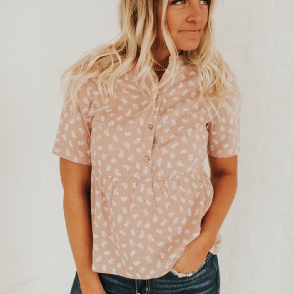 NWOT Jimmie Top-Mauve (Size: Large)